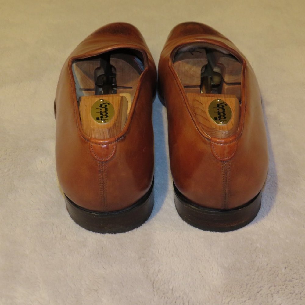 Edward Green Bamford Edwardian Antique Brown Leather Wholecut Loafers 11.5 - Picture 7 of 12